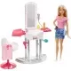 Set de joaca Barbie - Salon de infrumusetare cu papusa si accesorii Set de joaca Barbie - Salon de infrumusetare cu papusa si accesorii
