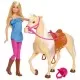 Set Barbie papusa cu cal Set Barbie papusa cu cal