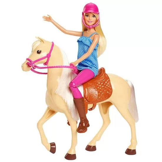Set Barbie papusa cu cal Set Barbie papusa cu cal