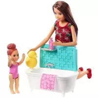Set Barbie Mattel Family Skipper Babysitter