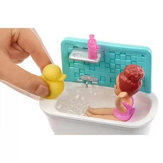 Set Barbie Mattel Family Skipper Babysitter