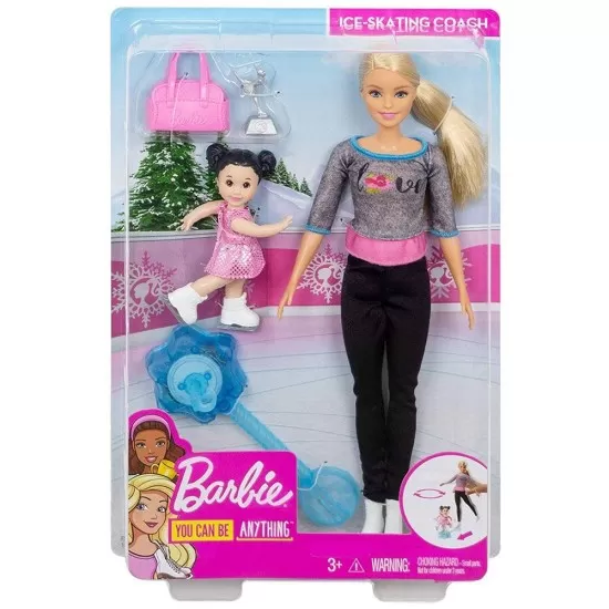 Set Barbie I can be Sport 2 papusi cu accesorii - Antrenoare de patinaj