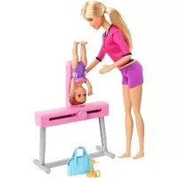 Set Barbie I can be Sport 2 papusi cu accesorii - Antrenoare de gimnastica