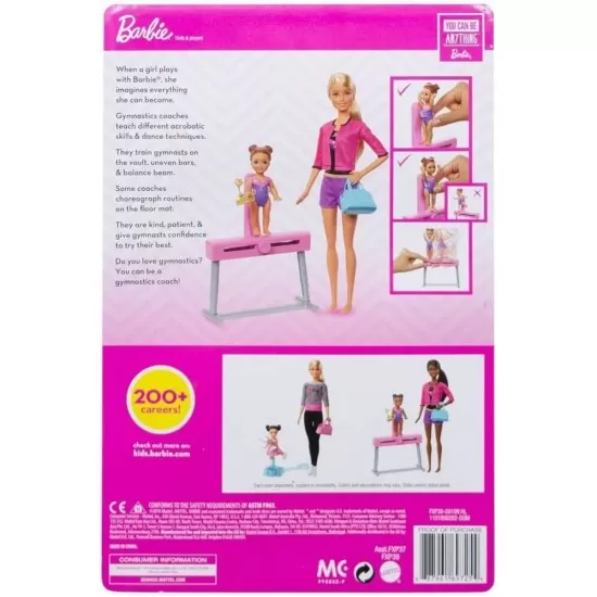 Set Barbie I can be Sport 2 papusi cu accesorii - Antrenoare de gimnastica Set Barbie I can be Sport 2 papusi cu accesorii - Antrenoare de gimnastica