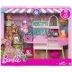 Set de joaca Barbie - Magazin accesorii animalute cu papusa