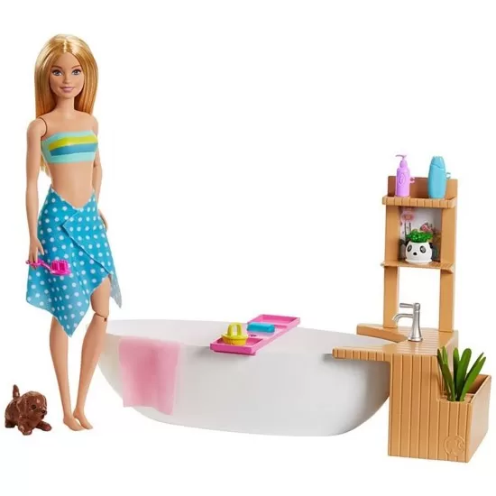 Set Barbie Wellness and Fitness papusa cu cada