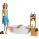 Set Barbie Wellness and Fitness papusa cu cada
