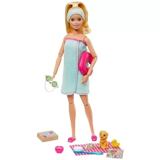 Set papusa Barbie cu figurina si accesorii spa Set papusa Barbie cu figurina si accesorii spa