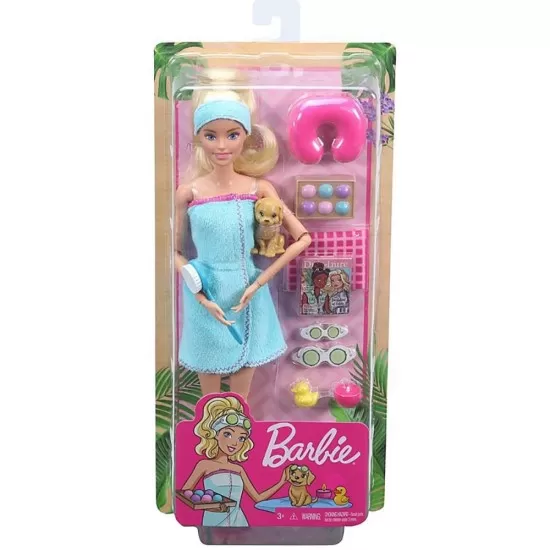 Set papusa Barbie cu figurina si accesorii spa Set papusa Barbie cu figurina si accesorii spa