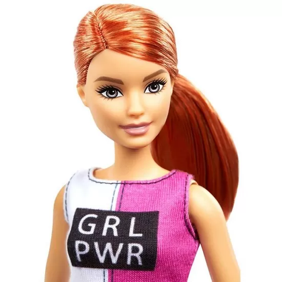 Set papusa Barbie la sala de sport cu figurina si accesorii Set papusa Barbie la sala de sport cu figurina si accesorii