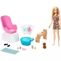 Set Barbie Mattel Salonul de unghii