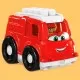Set constructie Fisher Price Mega Blocks Masina de pompieri cu 6 piese Set constructie Fisher Price Mega Blocks Masina de pompieri cu 6 piese