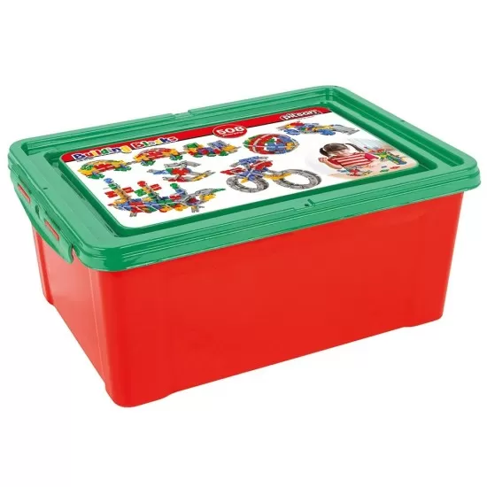 Set constructie Pilsan Building Blocks 512 piese in cutie
