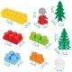 Set cuburi constructie Pilsan Master Blocks in Chest 368 piese verde
