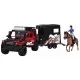 Set Dickie Toys Horse Trailer masina Mercedes-Benz AMG 500 cu remorca si figurine Set Dickie Toys Horse Trailer masina Mercedes-Benz AMG 500 cu remorca si figurine