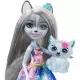 Set Enchantimals Mattel papusa Winsley Wolf, figurina Trooper si accesorii Set Enchantimals Mattel papusa Winsley Wolf, figurina Trooper si accesorii