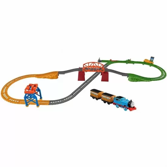 Set Thomas and Friends 3 in 1 cu sina, vagoane si locomotiva motorizata Set Thomas and Friends 3 in 1 cu sina, vagoane si locomotiva motorizata