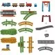 Set Thomas and Friends 3 in 1 cu sina, vagoane si locomotiva motorizata Set Thomas and Friends 3 in 1 cu sina, vagoane si locomotiva motorizata