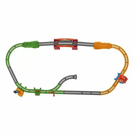 Set Thomas and Friends 3 in 1 cu sina, vagoane si locomotiva motorizata Set Thomas and Friends 3 in 1 cu sina, vagoane si locomotiva motorizata