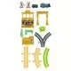 Set trenulet Thomas and Friends Monkey Palace cu sina, vagoane si locomotiva motorizata Set trenulet Thomas and Friends Monkey Palace cu sina, vagoane si locomotiva motorizata