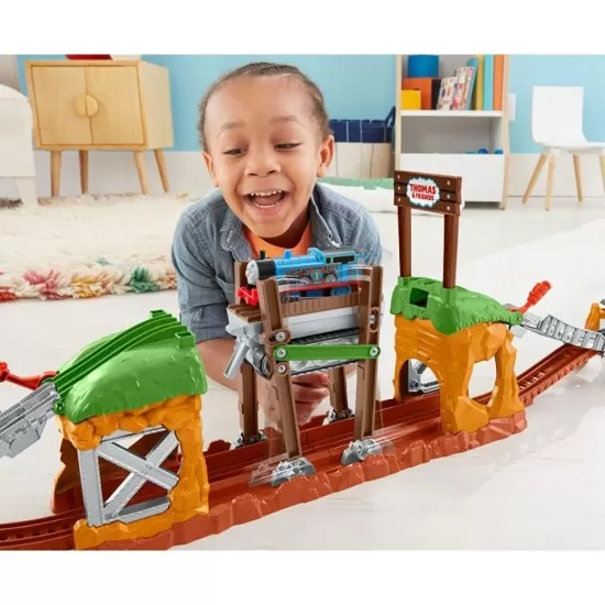 Set trenulet Thomas and Friends Walking Bridge cu sina si locomotiva motorizata Set trenulet Thomas and Friends Walking Bridge cu sina si locomotiva motorizata