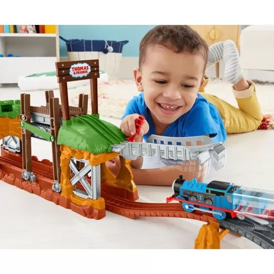Set trenulet Thomas and Friends Walking Bridge cu sina si locomotiva motorizata Set trenulet Thomas and Friends Walking Bridge cu sina si locomotiva motorizata