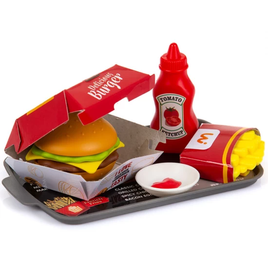 Set de joaca Fast Food cu 71 accesorii, sunete, rezervor de apa