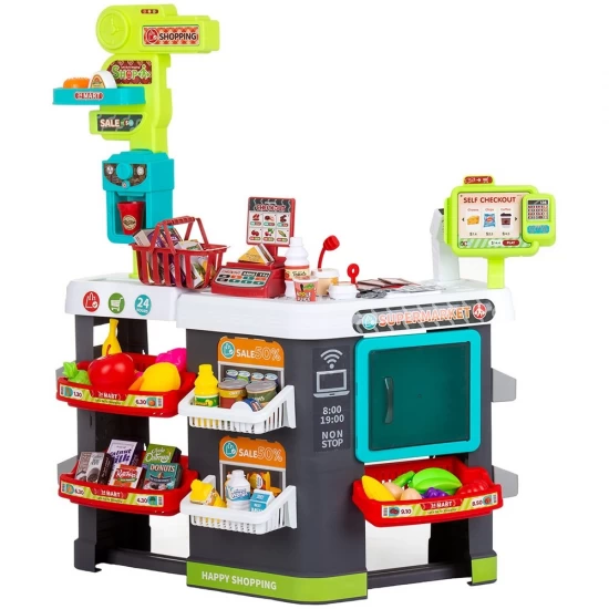 Set jucarie Chipolino Supermarket 87 cm cu lumini, sunete si 81 accesorii Set jucarie Chipolino Supermarket 87 cm cu lumini, sunete si 81 accesorii