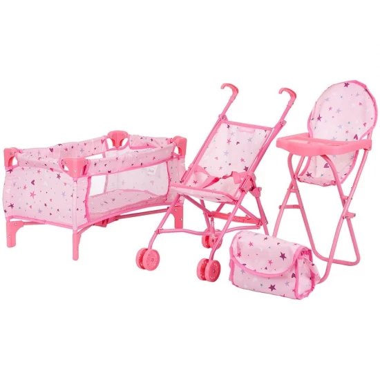 Set jucarii pentru papusi Chipolino Trixy 3 in 1 Stars Set jucarii pentru papusi Chipolino Trixy 3 in 1 Stars