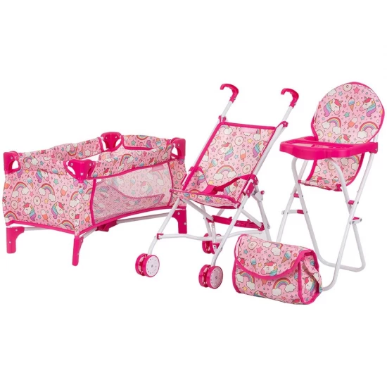 Set jucarii pentru papusi Chipolino Trixy 3 in 1 Unicorn Set jucarii pentru papusi Chipolino Trixy 3 in 1 Unicorn