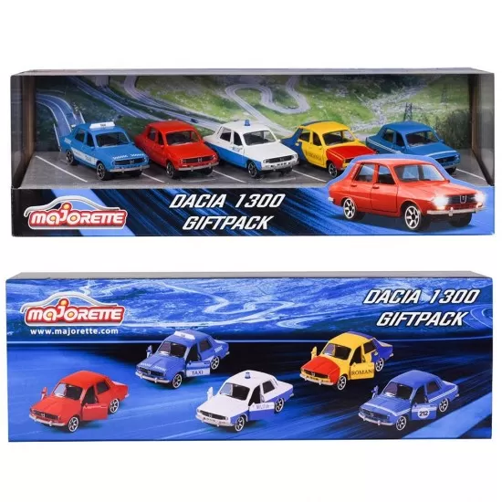 Set Majorette Dacia 1300 cu 5 masinute Set Majorette Dacia 1300 cu 5 masinute