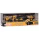 Set Majorette Volvo camion cu remorca, camion basculant, buldozer si excavator Set Majorette Volvo camion cu remorca, camion basculant, buldozer si excavator