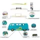 Set Majorette VW The Originals T1 Carry Case cu 2 vehicule Set Majorette VW The Originals T1 Carry Case cu 2 vehicule