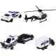 Set masinute Majorette Police Force cu 5 vehicule de interventie Set masinute Majorette Police Force cu 5 vehicule de interventie