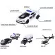 Set masinute Majorette Police Force cu 5 vehicule de interventie Set masinute Majorette Police Force cu 5 vehicule de interventie