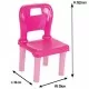 Set masuta cu 2 scaune pentru copii Pilsan Hobby Study Table Pink