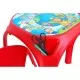 Set masuta cu 2 scaune pentru copii Pilsan King Table Red