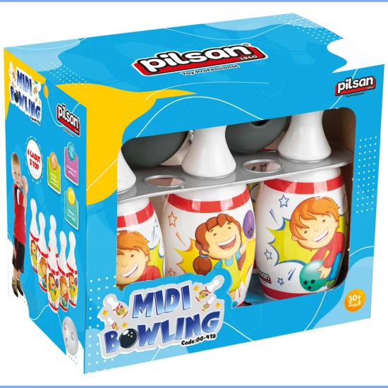 Set de joaca Bowling cu 6 popice si 2 bile