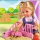 Set Simba Evi Love Doctor Evi Welcome Horse papusa 12 cm cu figurina cal si accesorii