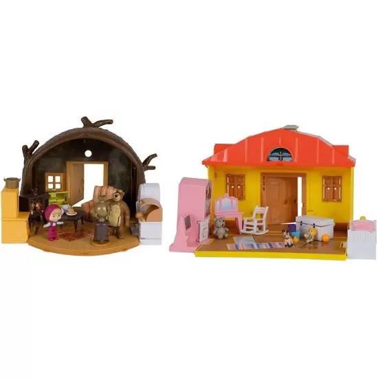 Set casute Simba Masha - Casa Mashei si Casa Ursului Set casute Simba Masha - Casa Mashei si Casa Ursului