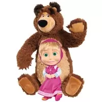 Set papusa Masha 23 cm si ursulet de plus 43 cm Simba