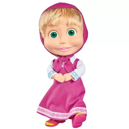 Set papusa Masha 23 cm si ursulet de plus 43 cm Simba Set papusa Masha 23 cm si ursulet de plus 43 cm Simba