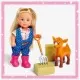 Set Simba Papusa Evi Love 12 cm, tractor cu remorca si accesorii Set Simba Papusa Evi Love 12 cm, tractor cu remorca si accesorii