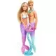 Set Simba Steffi Love Mermaid Family papusa Steffy 29 cm, papusa Kevin 29 cm si accesorii Set Simba Steffi Love Mermaid Family papusa Steffy 29 cm, papusa Kevin 29 cm si accesorii