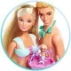 Set Simba Steffi Love Mermaid Family papusa Steffy 29 cm, papusa Kevin 29 cm si accesorii Set Simba Steffi Love Mermaid Family papusa Steffy 29 cm, papusa Kevin 29 cm si accesorii