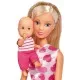Set papusa Simba Steffi Love New Born Baby 29 cm cu bebelus si accesorii Set papusa Simba Steffi Love New Born Baby 29 cm cu bebelus si accesorii