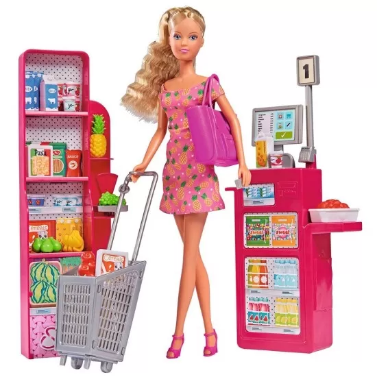 Set Simba Steffi Love Supermarket cu papusa 29 cm si accesorii Set Simba Steffi Love Supermarket cu papusa 29 cm si accesorii