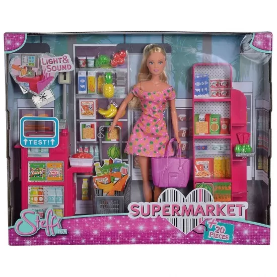 Set Simba Steffi Love Supermarket cu papusa 29 cm si accesorii Set Simba Steffi Love Supermarket cu papusa 29 cm si accesorii