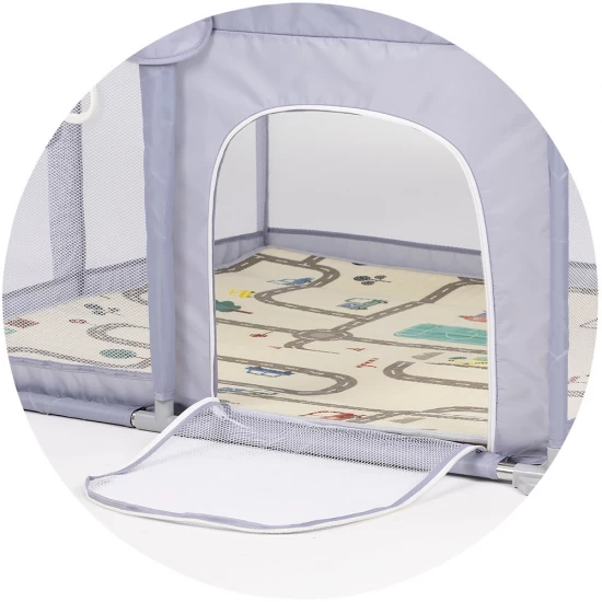 Tarc de joaca Chipolino Lotus 180x120 cm Grey