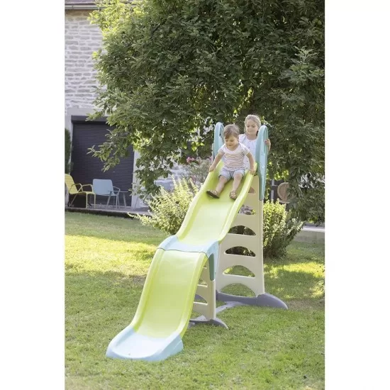 Tobogan Smoby Super Megagliss 2 in 1 verde cu albastru Tobogan Smoby Super Megagliss 2 in 1 verde cu albastru